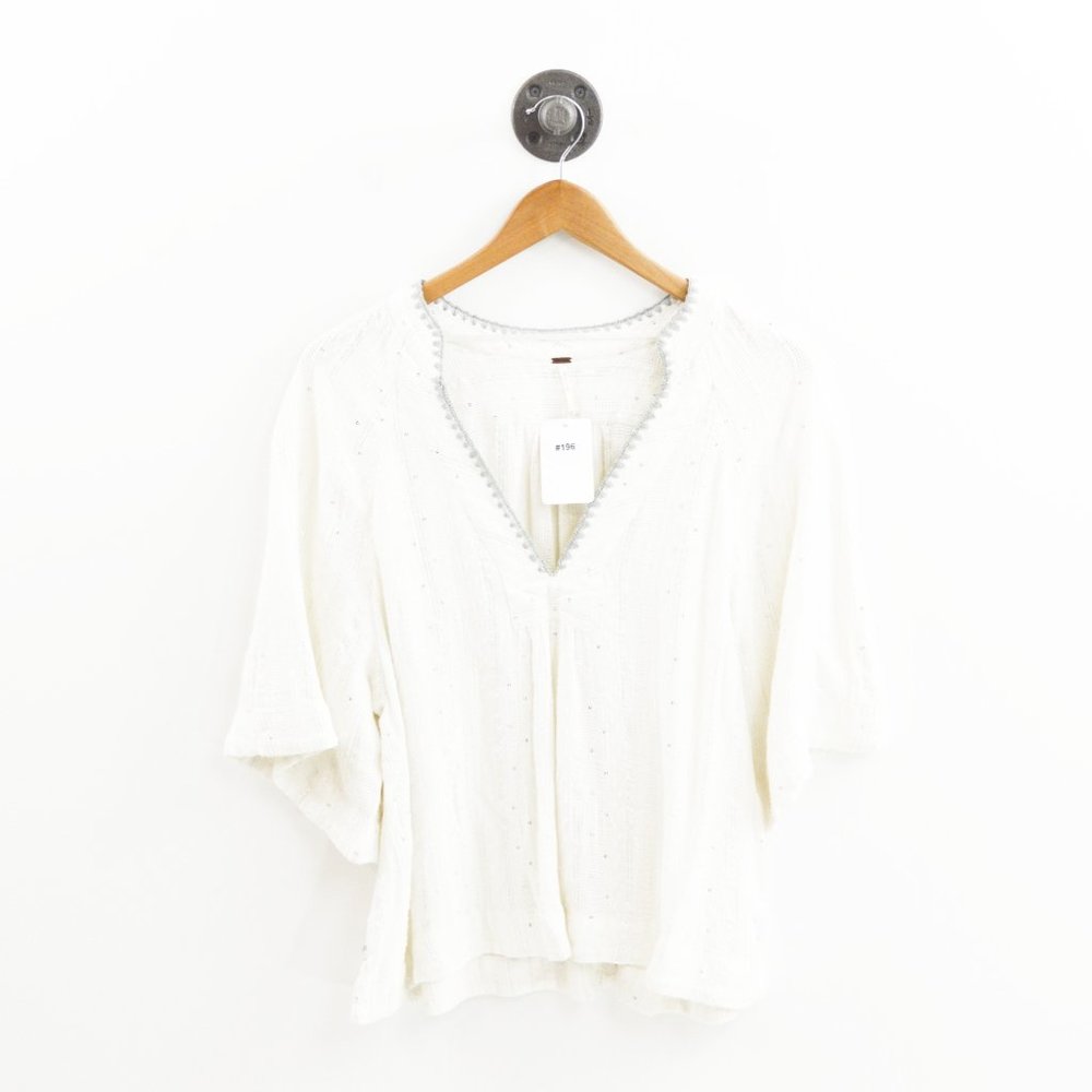 Free People Deep V Top #196-86